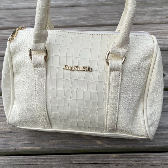 Handbags - Women Hand Bags Cream Faux Leather Vegan Bag New S